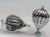 Hot Air Balloon 2D silver charm pendant .925 Ballooning charms alternate view