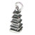 Pagoda sterling silver charm .925 x 1 Pagodas Tower Charms