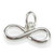 Infinity small sterling silver charm .925 x 1 Forever Love charms