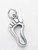 Foot sterling silver charm .925 x 1 Feet Chiropodist Podiatrist charms additional view