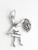 David with Goliaths head sterling silver charm .925 x 1 Bible charms image 7