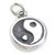 Yin Yang sterling silver charm .925 x 1 Peace and Balance charms