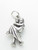 Groom carrying Bride sterling silver charm .925 Wedding charms side view
