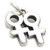 Double Venus Female sterling silver charm .925 Woman Women charms