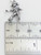 Female Football player sterling silver charm .925 Girls Soccer detail