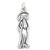 Dia De Los Muertos Male sterling silver charm .925 x 1 Day of the Dead