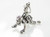 Piggy Back Ride sterling silver charm .925 x 1 Dad and Child charms image 8