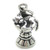 Cat in birdbath sterling silver charm .925 Pussy cats charms