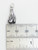 Tassel sterling silver charm .925 Tassle Tassels charms side view