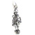 Hiker map reading sterling silver charm .925 x 1 Maps and Hiking charms