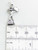 Paperboy sterling silver charm .925 Newspaper and Paper Boy charms detail