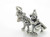 Little Red Riding Hood and WOLF sterling silver charm .925 additional view