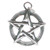 Pentagram sterling silver charm pendant .925 pentagram charms