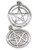 Pentagram sterling silver charm pendant .925 pentagram charms K additional view