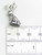 Jackalope sterling silver charm .925 Jack-a-lope Rabbit charms detail