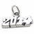 2014 sterling silver charm .925 x 1 Winter s Year charms