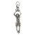 Female Basketball player sterling silver charm .925 sports charms A1
