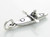 Kayak Canoe SMALL sterling silver charm .925 x 1 Kayaks and canoes charms additional view