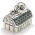 Barn sterling silver charm .925 x 1 Farm buildings charms
