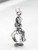 Child playing on a tyre swing sterling silver charm .925 Games Fun additional view