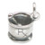 Pestle and mortar sterling silver charm .925 x 1 Mixing charms