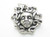 Medusa Gorgon sister sterling silver charm .925 x 1 Snakes for hair side view
