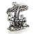 Adam and Eve 2D sterling silver charm .925 x 1 Religious Holy charms