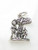 Adam and Eve 2D sterling silver charm .925 x 1 Religious Holy charms side view