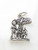 Adam and Eve 2D sterling silver charm .925 Religious Holy charms side view