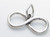 Infinity sterling silver charm .925 x 1 Eternity Love Loving charms additional view