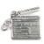 Movie Clapperboard opening silver charm .925 Movies Films charms