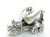 Cement Mixer Truck sterling silver charm .925 Workmen charms further view