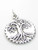 Tree of life Yggdrasil 2D sterling silver charm .925 x 1 Trees charms