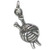 Wool and Knitting Needles sterling silver charm .925 x 1