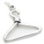 Coat hanger sterling silver charm .925 x 1 Clothes Hangers charms