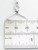 Coat hanger sterling silver charm .925 Clothes Hangers charms side view