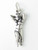 Belly Dancer sterling silver charm .925 Exotic Dancing charms detail
