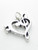 Bass and Treble Clef sterling silver charm .925 x 1 Music charms additional view
