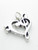 Bass and Treble Clef sterling silver charm .925 Music charms additional view