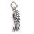 Angel wing sterling silver charm .925 Angels Protection charms -45R