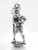 Outdoor Girl with hand on knife sterling silver charm .925 Survival extra view