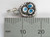 Birds Nest with eggs sterling silver charm .925 x 1 Bird nests charms size example
