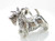 Scotty Dog sterling silver charm .925 x 1 Scottish Terrier dogs charms detail