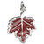 Maple Leaf sterling silver charm .925 x 1 Canadian Canada charms
