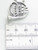 French Horn sterling silver charm pendant .925 Music Instruments side view