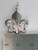Fleur de Lis silver charm 2D pendant .925 x 1 Flower Lily size example