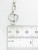 Treble Clef sterling silver charm pendant .925 Music notes charms A2 detail