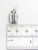 Pecan Nut 2D sterling silver charm .925 x 1 Pecans Nuts charms side view