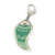 Green Chilli Pepper sterling silver charm .925 Peppers charms