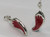 Red Hot Chilli Pepper sterling silver charm .925 Peppers charms alternate view